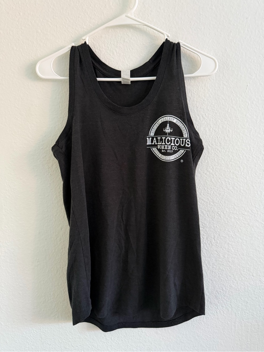 Black Logo Tank Top